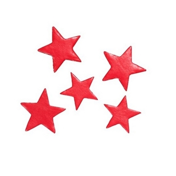 Stjerne rød. 4-5 cm 6 ass.